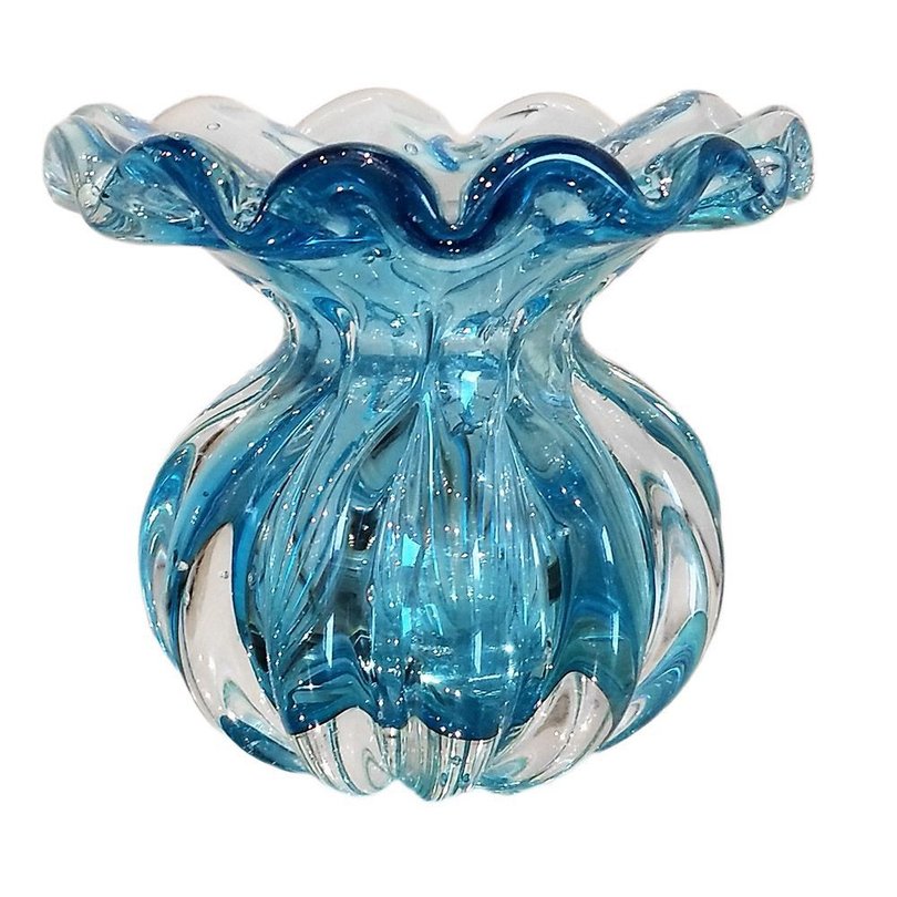 vaso de cristal murano trouxinha battlo p cor aquamarine 20876601 1 20181210150649