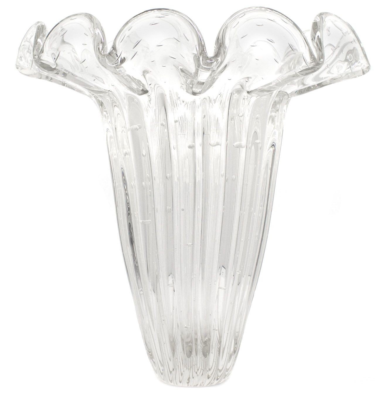 vaso de cristal murano island cor cristal 20876016 1 20181210150705