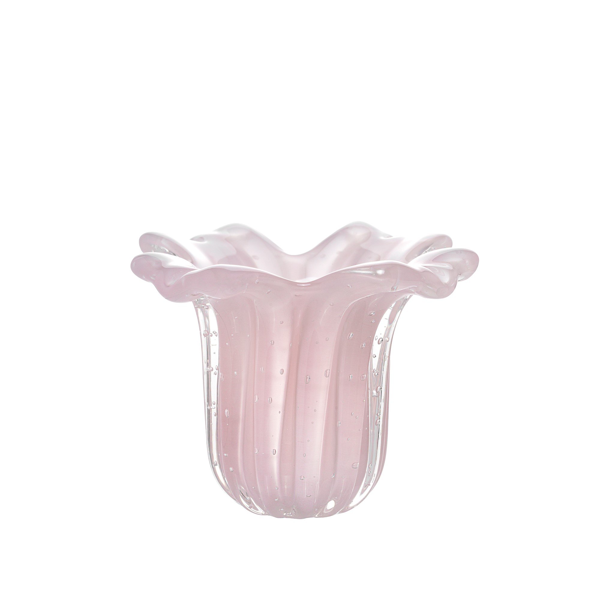 vaso de murano napoles jade rosa sottile casa