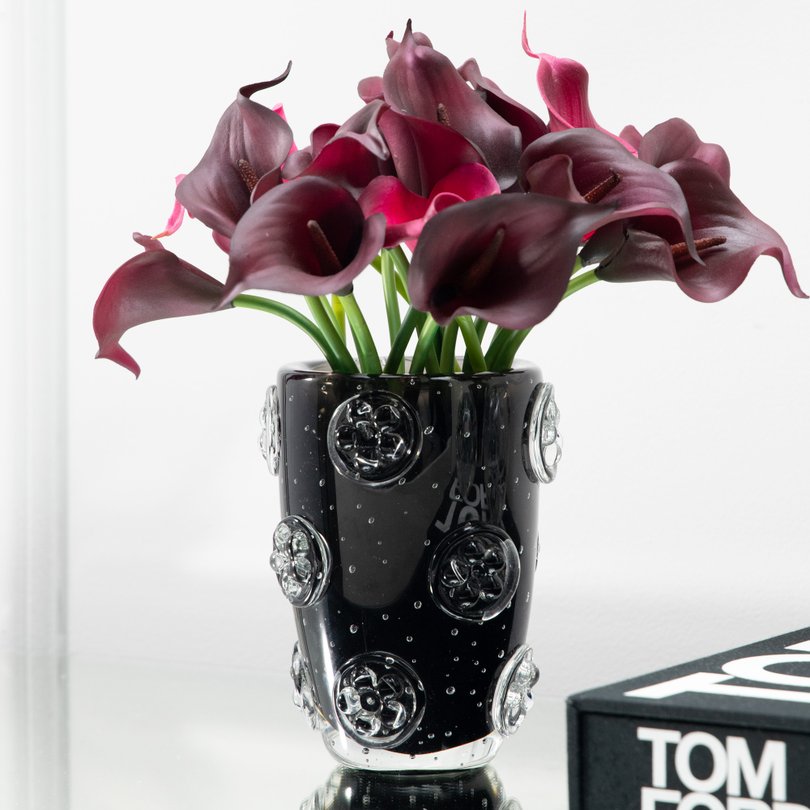 vaso murano sweet flowers p onyx ambientada sottile casa