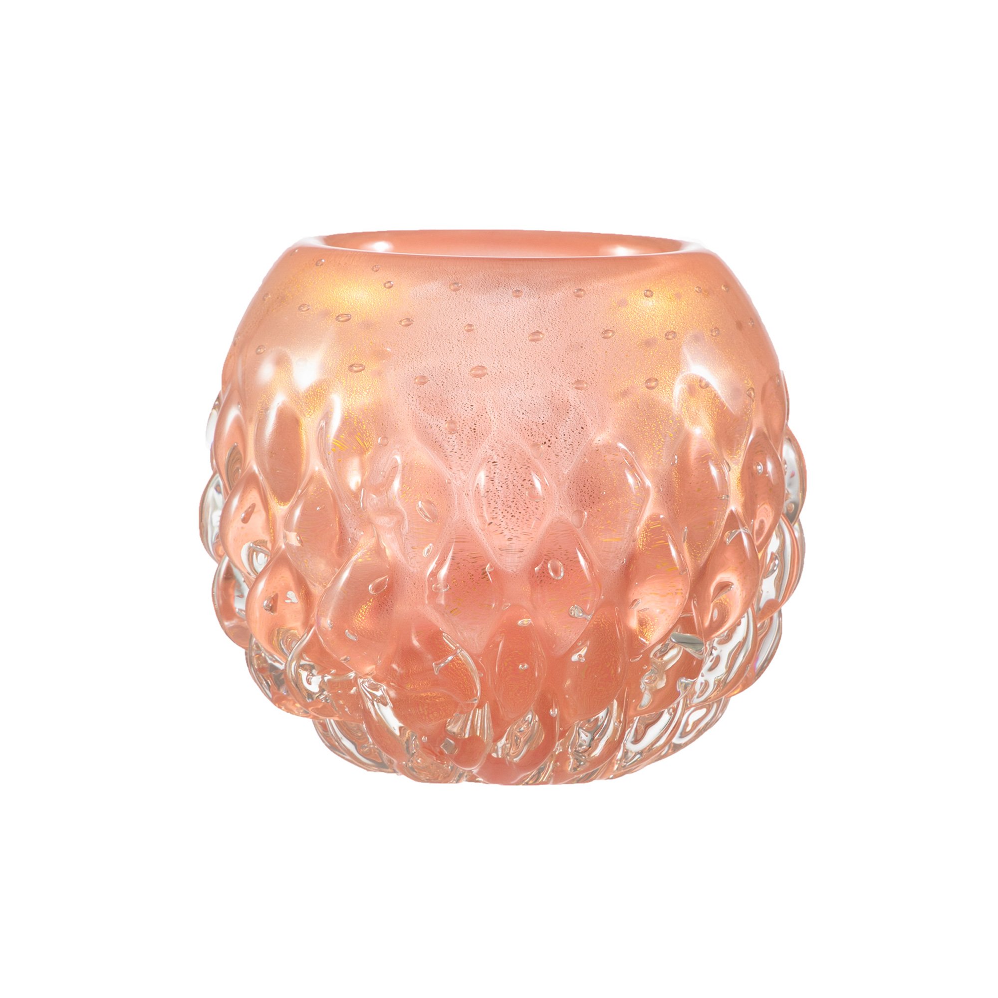 01 cachepot murano melie com ouro m quartzo rose