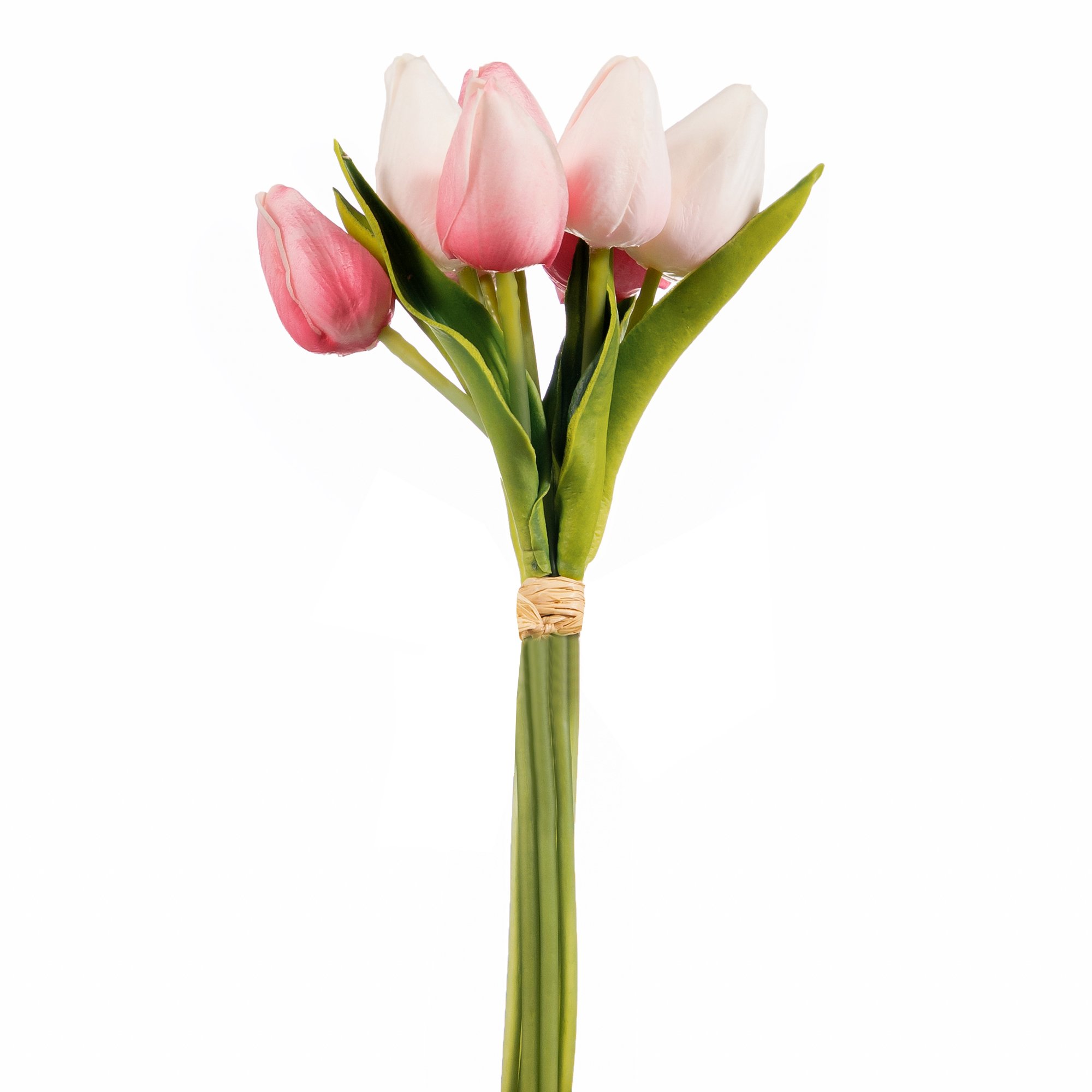 01 arranjo c 8 tulipas toque real pink