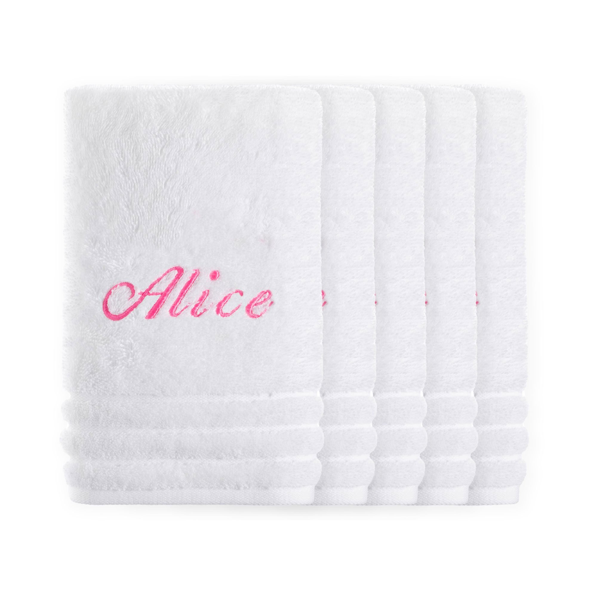 kit 5 toalhas de lavabo alice
