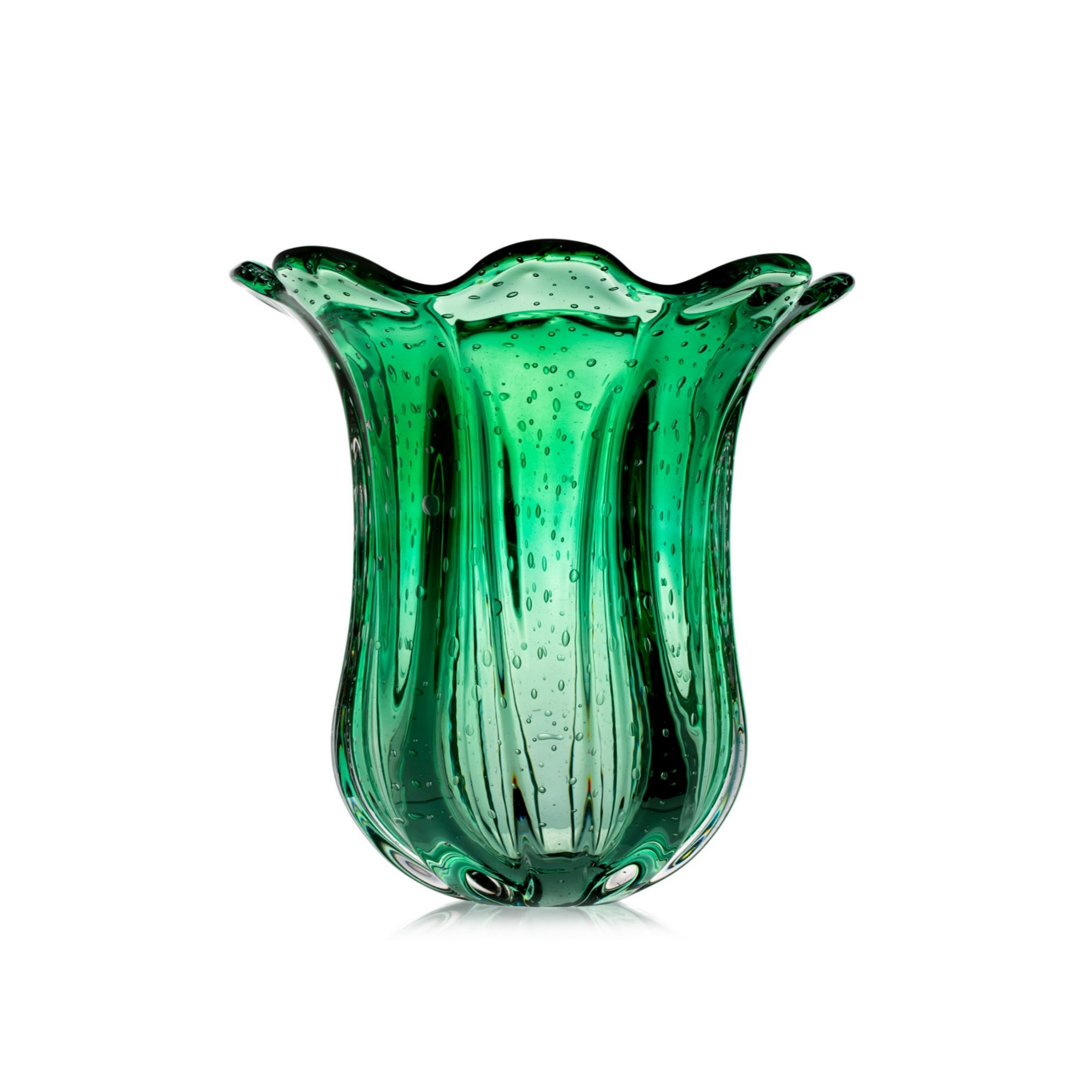 01 vaso murano everest p verde folha