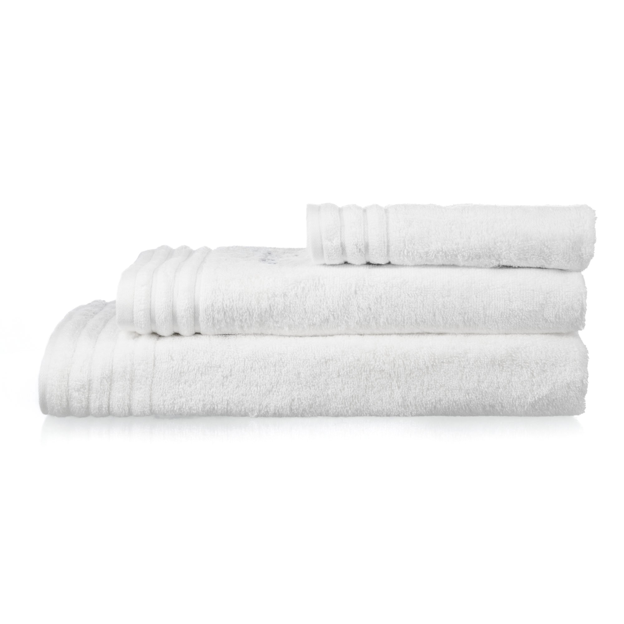 kit toalha escolar 3 pecas trussardi branco