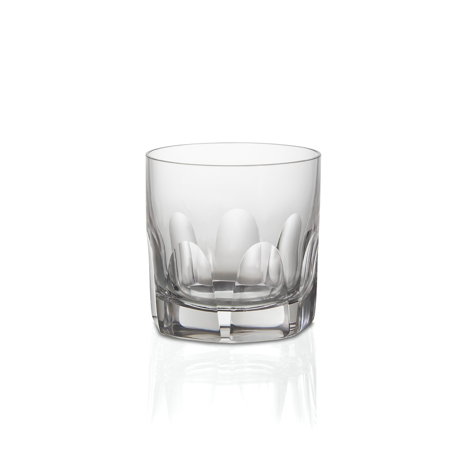 copo de cristal lapidado 65 para whisky double blend 400ml incolor